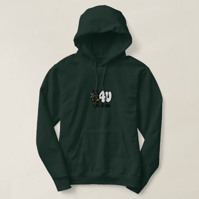 Denken Sie bevor Sie handeln Hoodie (Design vorne)