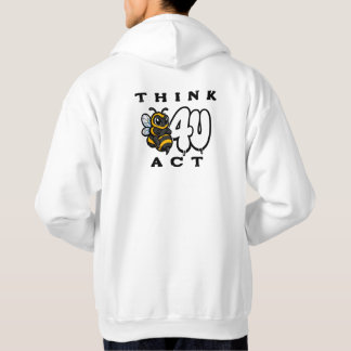 Denken Sie bevor Sie handeln Hoodie