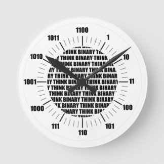 Denken Sie binäre Uhr (Geek-Spaß)