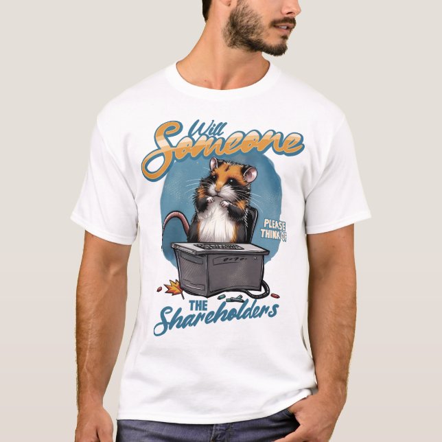 Denken Sie bitte an die Aktionäre T-Shirt (Vorderseite)