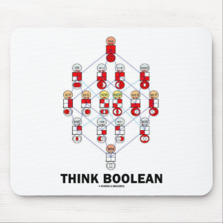 Denken Sie boolesches (Hasse Diagramm) Mousepad