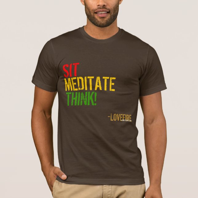 Denken Sie! (Brown) T-Shirt (Vorderseite)