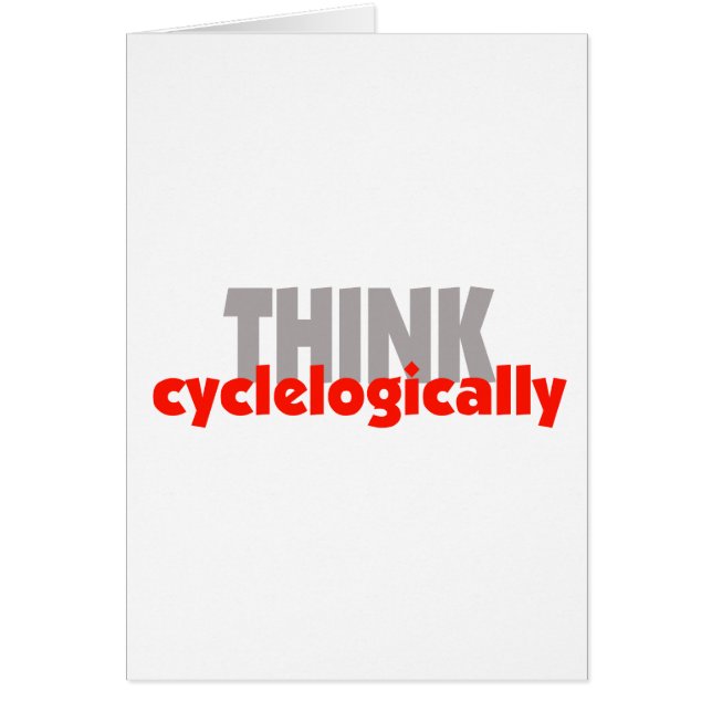 DENKEN Sie cyclelogically! (Vorne)