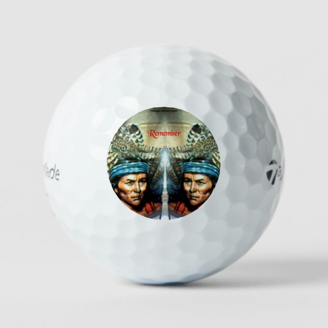 Denken Sie daran, 3pk Taylor Made Golf Balls Golfball (Vorderseite)