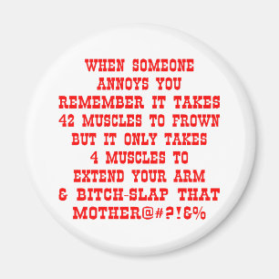 Denken Sie daran, dass es nur vier Muskeln braucht Magnet