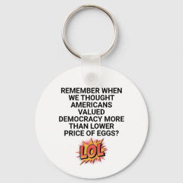 Denken Sie daran, dass wir über einen niedrigeren Schlüsselanhänger