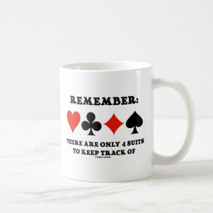 Denken Sie daran: Es gibt nur 4 Anzüge, die Behalt Tasse