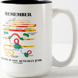 Denken Sie daran, Junk DNA ist nicht wirklich Junk Zweifarbige Tasse
