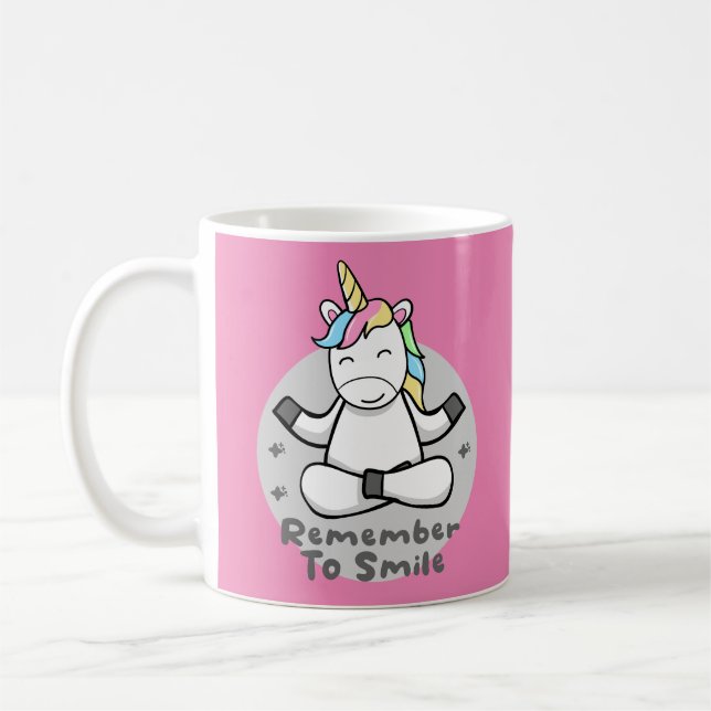 Denken Sie daran, Kawaii glücklich einhorchen zu l Kaffeetasse (Links)