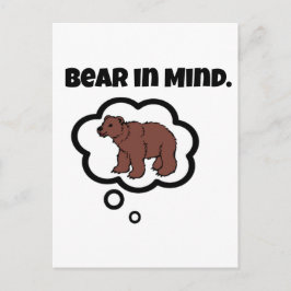 Denken Sie daran, sich im Kopf Funny Pun Cartoon z Postkarte