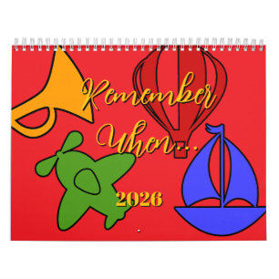 Denken Sie daran, wann... 2026 Kalender