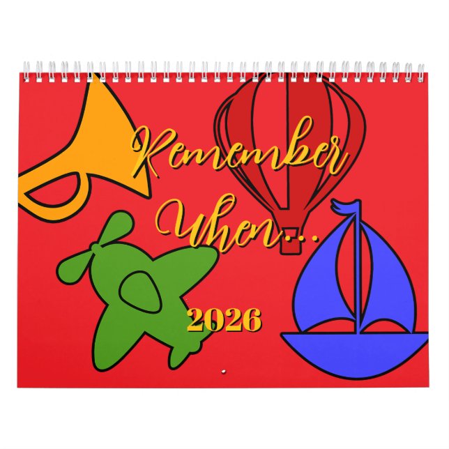 Denken Sie daran, wann... 2026 Kalender (Titelbild)