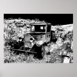 Denken Sie daran, wann - Vintager LKW Poster