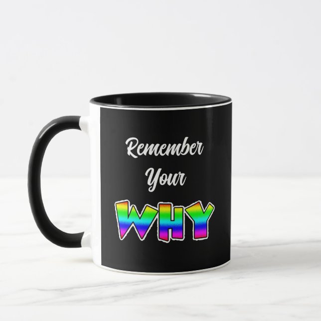 Denken Sie daran, warum | Inspiration Tasse (Links)