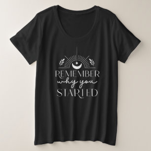 Denken Sie daran, warum Sie den Himmelsmond-T - Sh Große Größe T-Shirt