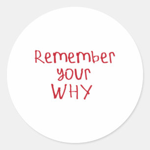 Denken Sie daran, warum Sticker