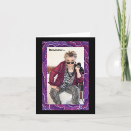 Denken Sie daran, was sich abspielt Karte