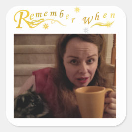 Denken Sie daran, wenn der Aufkleber am Runden Ran