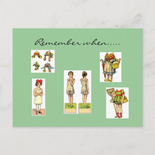 Denken Sie daran, wenn Vintage Postkarten