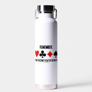 Denken Sie daran: Werden Sie nicht auf einem Anzug Trinkflasche