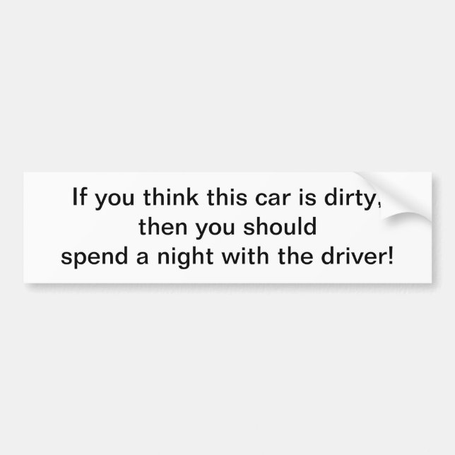 Denken Sie, dass dieses Auto - Autoaufkleber (Vorne)