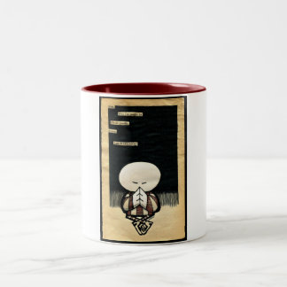 Denken Sie… Die Keks-Fass-Tasse Zweifarbige Tasse