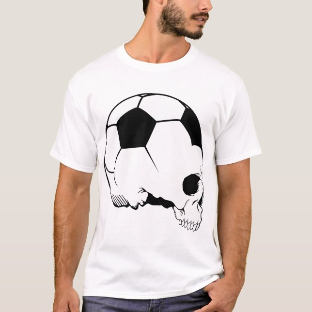 denken Sie Fußball T-Shirt (Vorderseite)