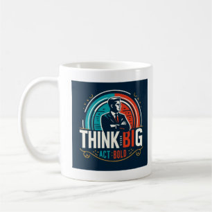 Denken Sie groß, handeln Sie kühl T-Shirt Kaffeetasse
