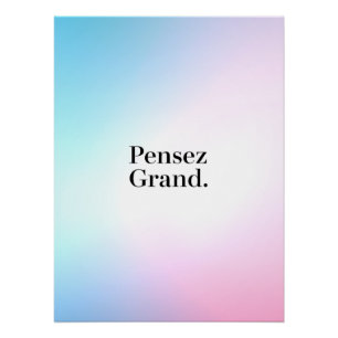 Denken Sie groß - Motivation Poster