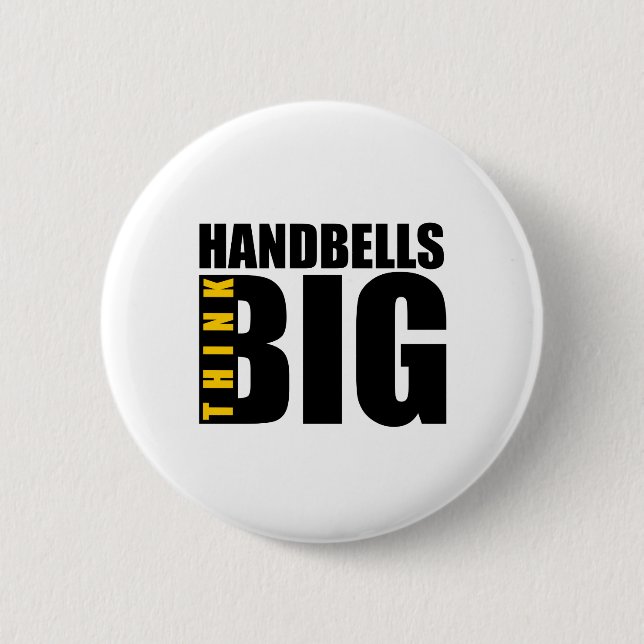 DENKEN SIE GROSSE HANDBELLS MUSIK DESIGNS BUTTON (Vorderseite)
