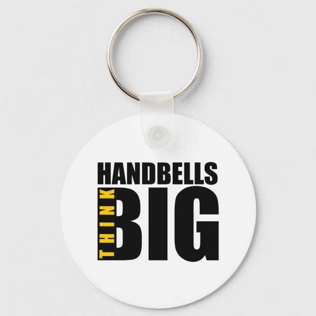 DENKEN SIE GROSSE HANDBELLS MUSIK DESIGNS SCHLÜSSELANHÄNGER (Vorderseite)