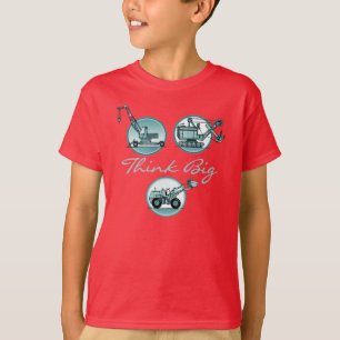 Denken Sie großen Bau T-Shirt