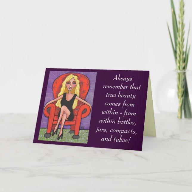 Denken Sie immer daran, dass wahre Schönheit... -  Karte (Vorderseite)