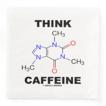 Denken Sie Koffein (Koffein-Chemische Molekül)