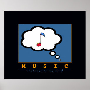 denken Sie Musik Poster