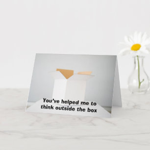 Denken Sie nach außen Karte