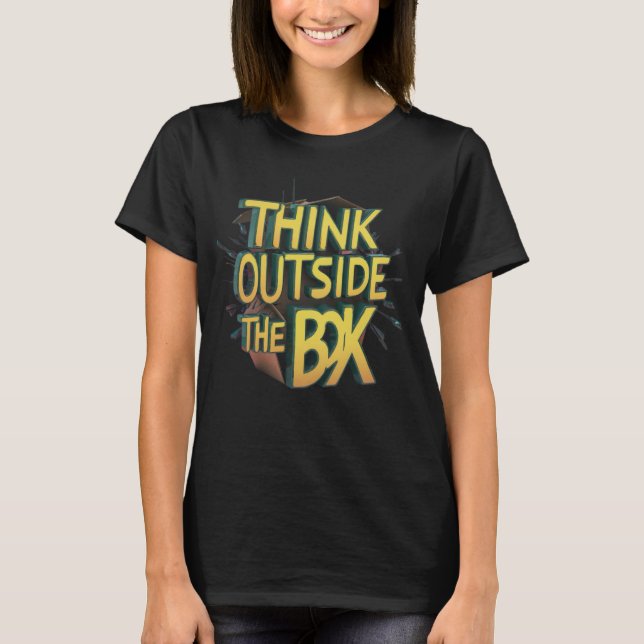Denken Sie nach außen T-Shirt (Vorderseite)