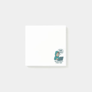 Denken Sie nach, bevor Sie klicken - Online-Sicher Post-it Klebezettel