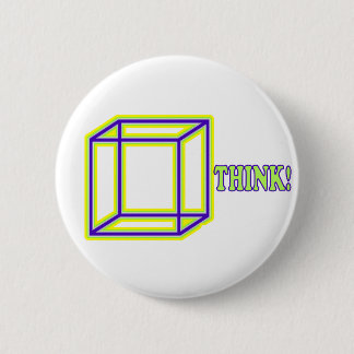 Denken Sie nach draußen! Button