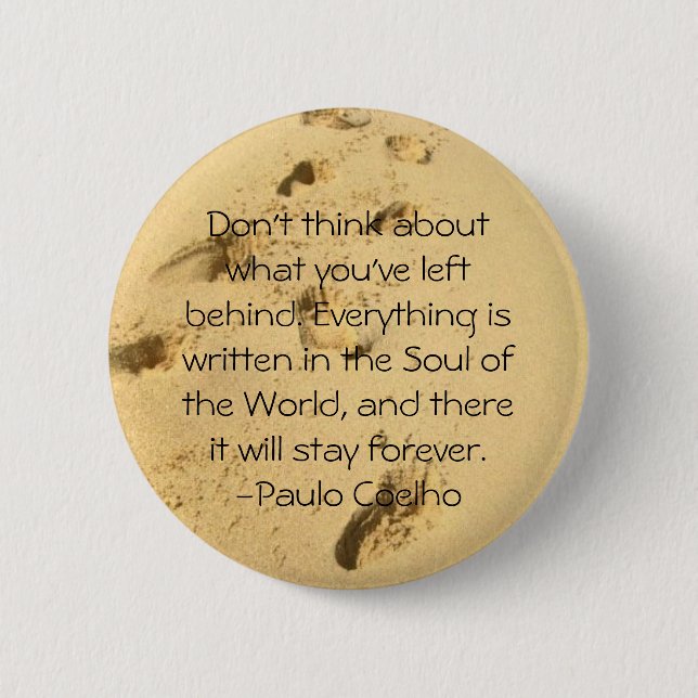 Denken Sie nicht an, was Sie hinter Knopf Button (Vorderseite)