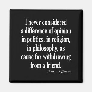 Denken Sie niemals an Unterschiede in Politik, Rel Magnet