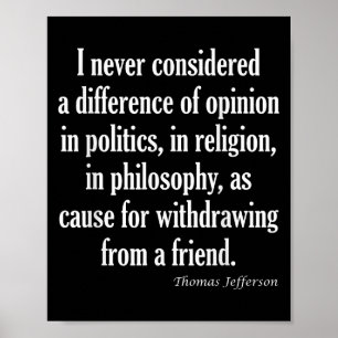 Denken Sie niemals an Unterschiede in Politik, Rel Poster