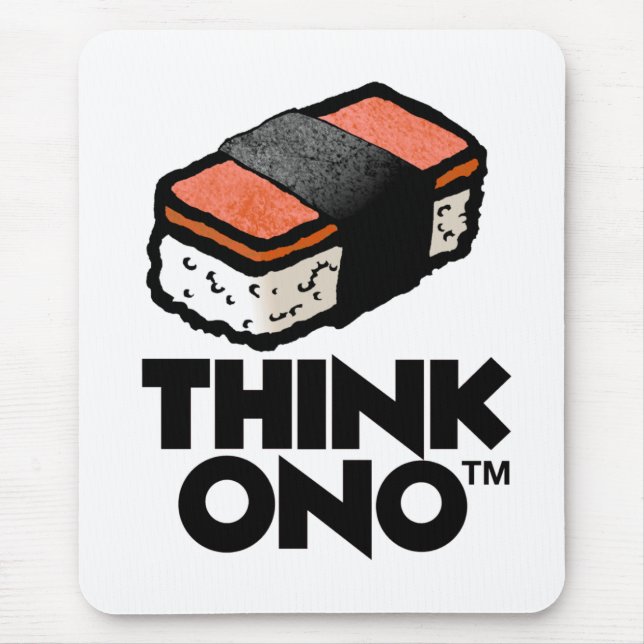 Denken Sie Ono Spam Musubi Mousepad (Vorne)