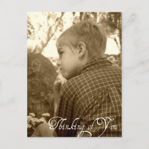 Denken Sie Postkarte