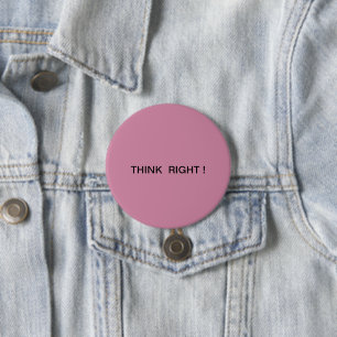 Denken Sie richtig! Button