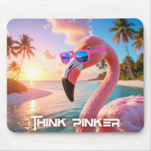 DENKEN SIE ROSA - Flamingo PINK Mousepad