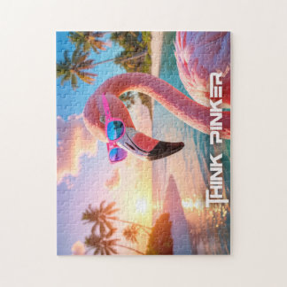 DENKEN SIE ROSA - Flamingo PINK Puzzle