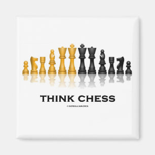 Denken Sie Schach (Schach-Set) Magnet