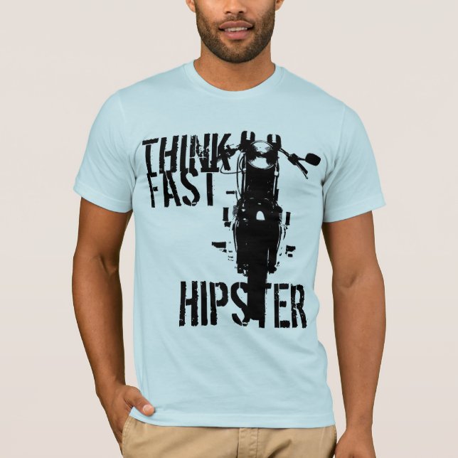 Denken Sie schnellen Hipster T-Shirt (Vorderseite)