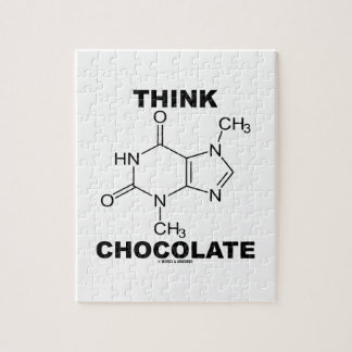 Denken Sie Schokolade (Theobromin-Molekül-Chemie) Puzzle